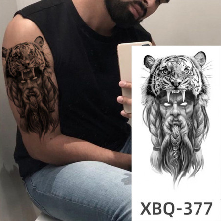 Tatouage temporaire Viking pour homme