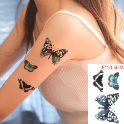 Tatouage temporaire papillons pour femmes-