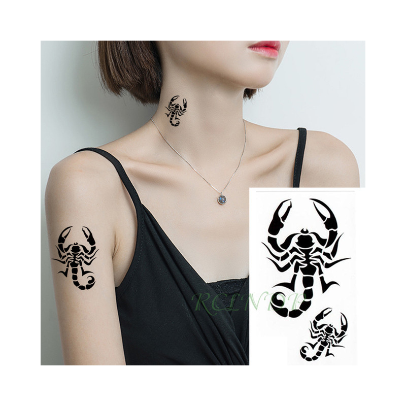 Tatouage temporaire de scorpion noir | tatouage-ephemere.shop